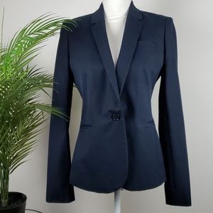 J. Crew 1 Button Blue Blazer Women's Sz 6T